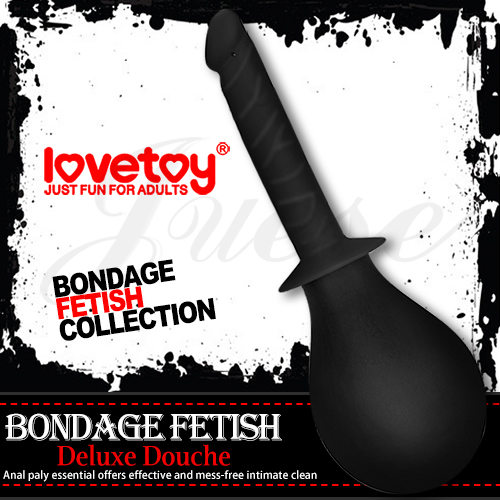 BONDAGE FETISH 陰肛仿真老二沖洗器(特)